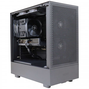 Firebreather Elegant Black I1347B Intel Core i7 13700F 16-Core (24 threads) tot 5.20Ghz Nvidia RTX 4070 12GB kaart 1TB NVME SSD 16GB